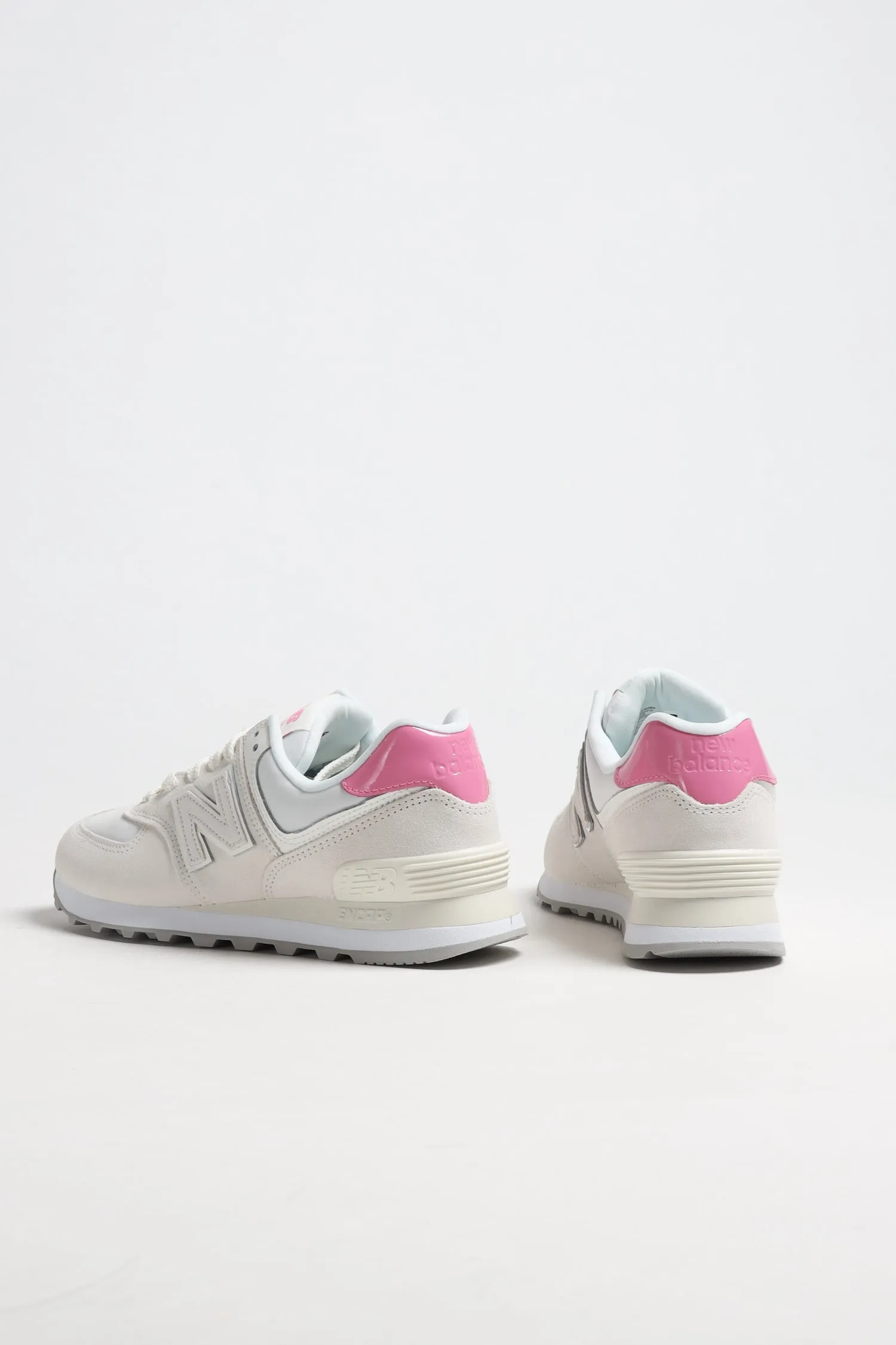 Sneaker 574 in Sea Salt/Real Pink