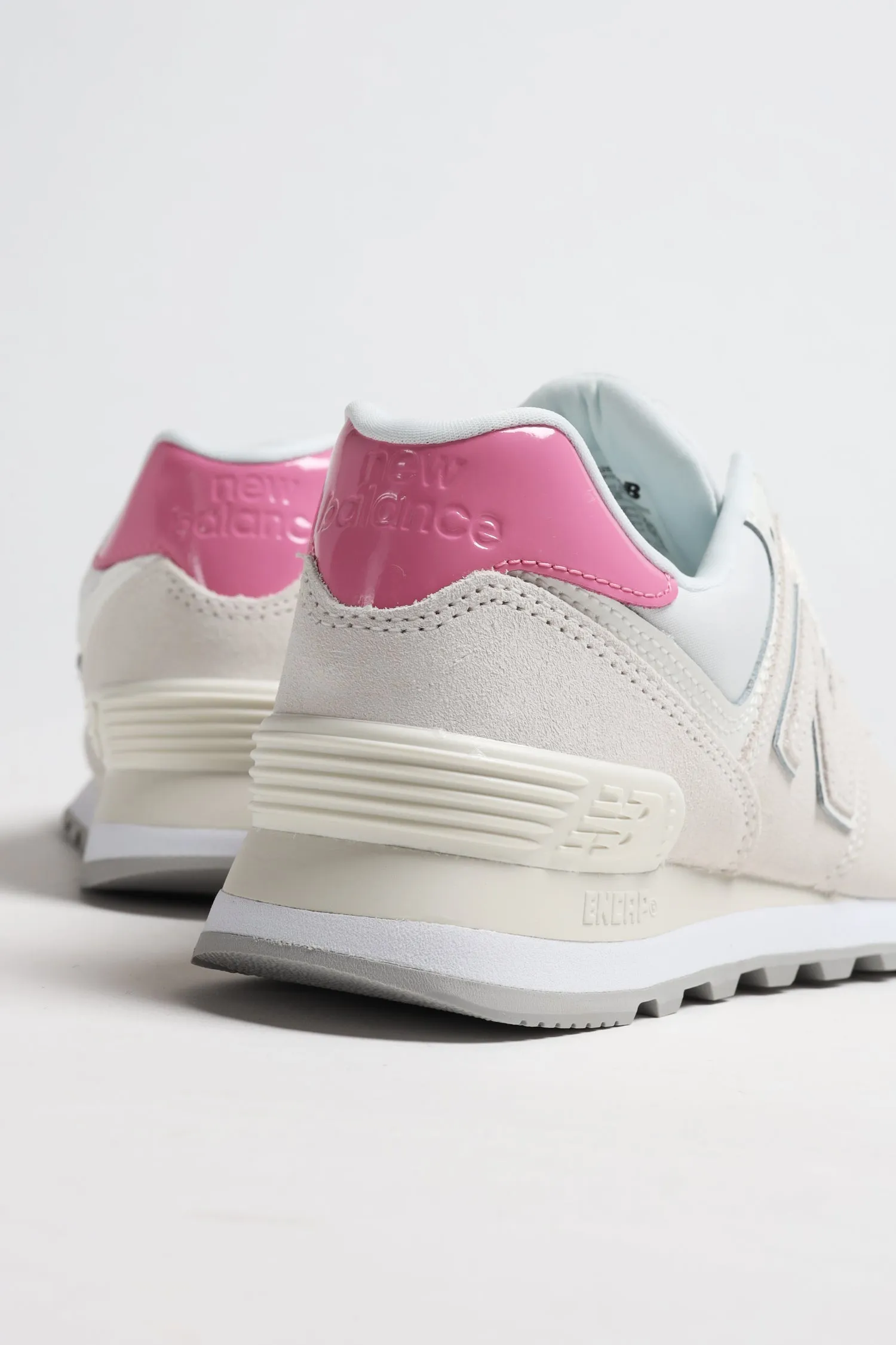 Sneaker 574 in Sea Salt/Real Pink