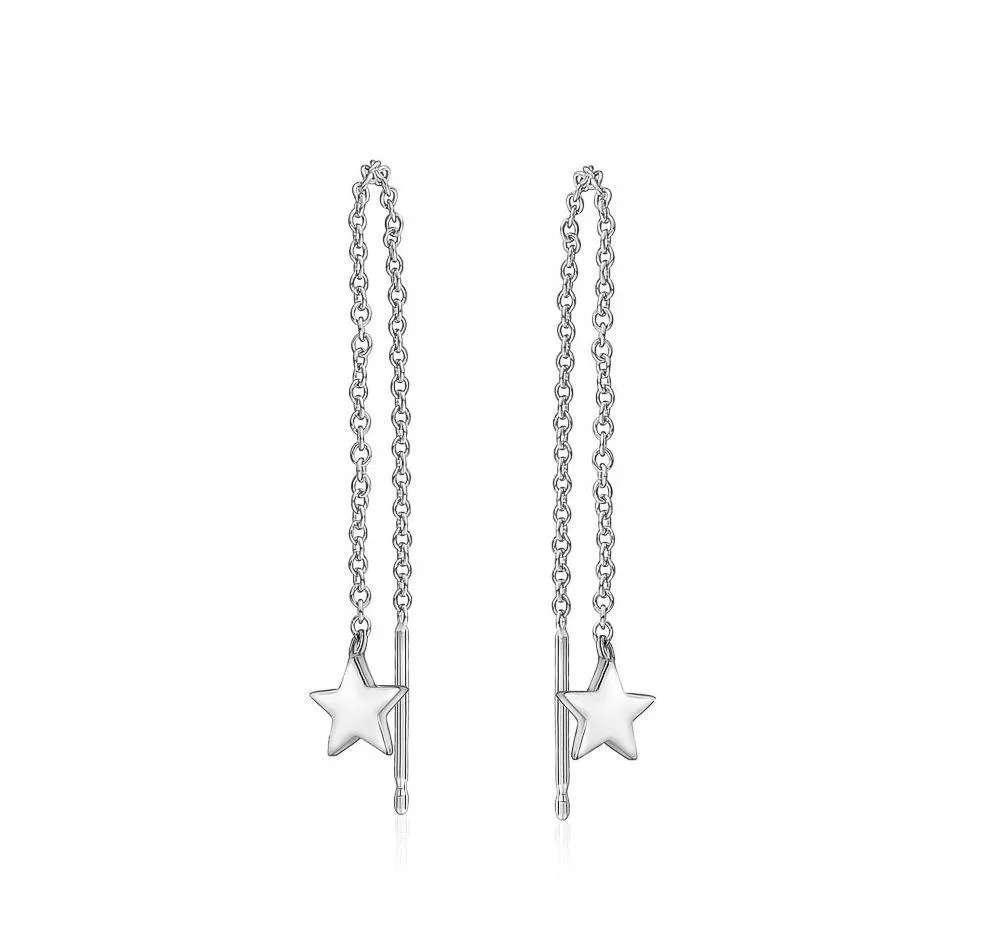 Star Chain Earrings