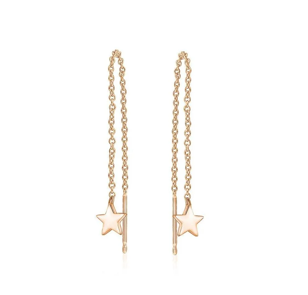 Star Chain Earrings