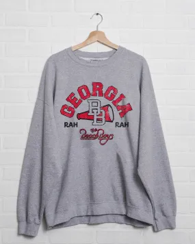 The Beach Boys UGA Bulldogs Cheer Arch Gray Thrifted Sweatshirt