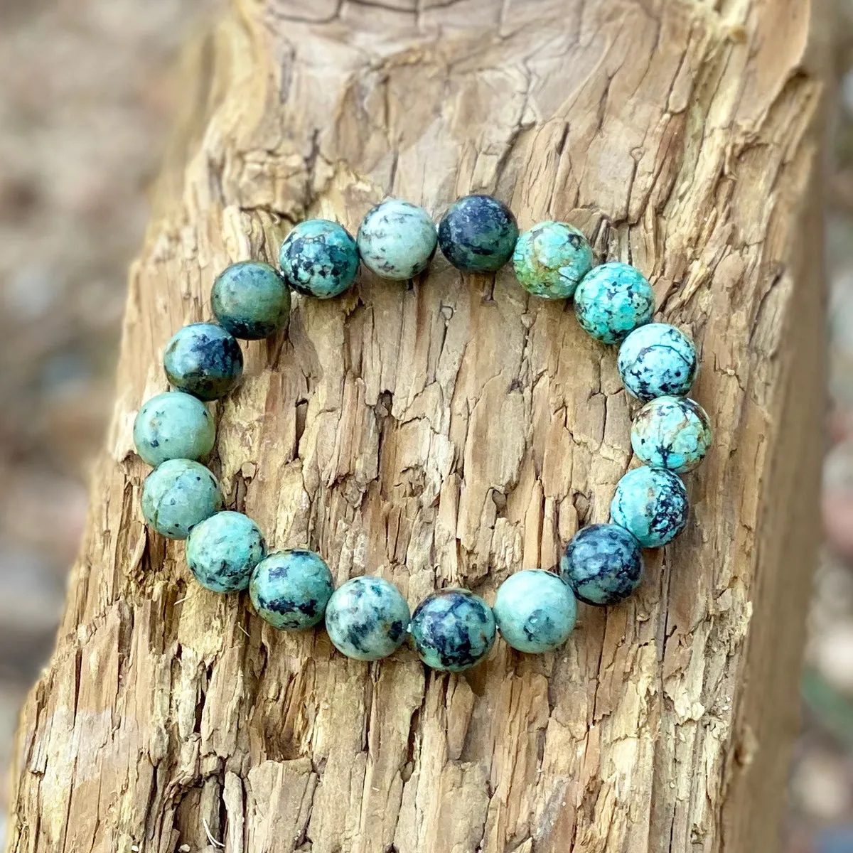 Unisex African Turquoise Bracelet to Bring Good Fortune