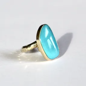 Vivid Blue Turquoise Ring